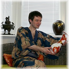 японское  мужское кимоно